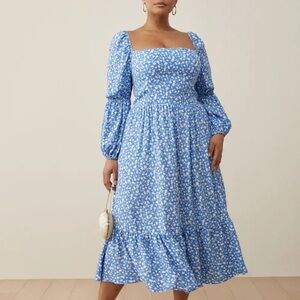 Reformation Mica Midi Dress Size 16